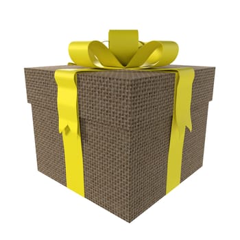 Gift Box isolated on white background. High quality 3d illustration