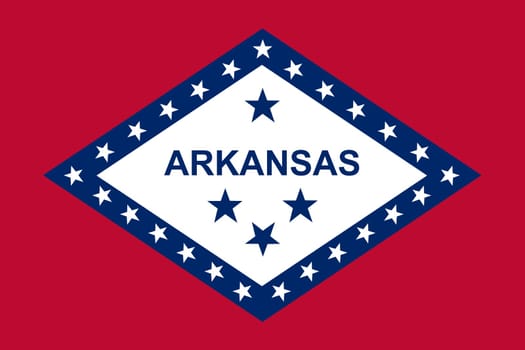 An Arkansas State Flag background illustration
