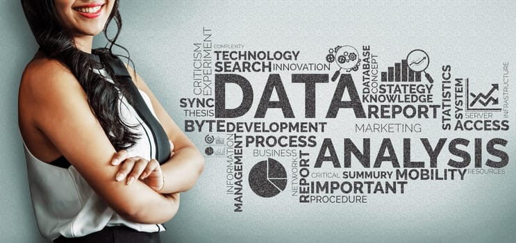 Data Analysis for Business and Finance Concept. interface showing future computer technology of profit analytic, online marketing research and information report for digital business strategy. uds