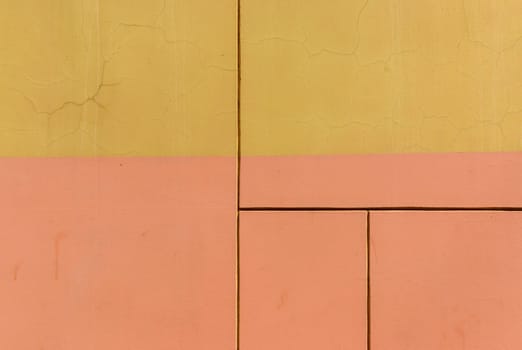 Painted wall textures. Close-up of the wall of a house , forming rectangles that looks like an abstract painting. 2