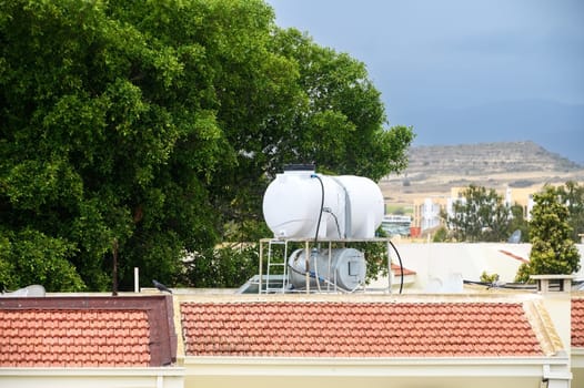 Solar water heating system on the rooftops.1