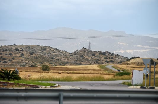 view of the mountains in Cyprus in spring 1