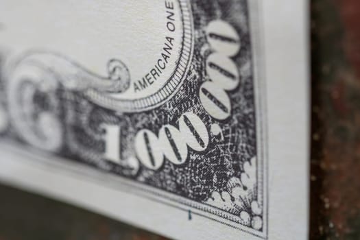 One million dollar bill. US inflation