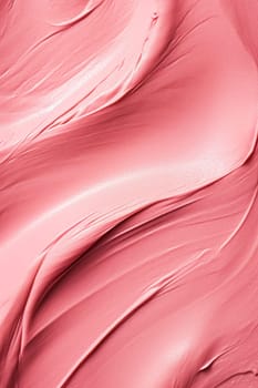 Bubblegum pink make-up, beauty product texture as abstract makeup cosmetic background, crushed cosmetics, post-processed, generative ai