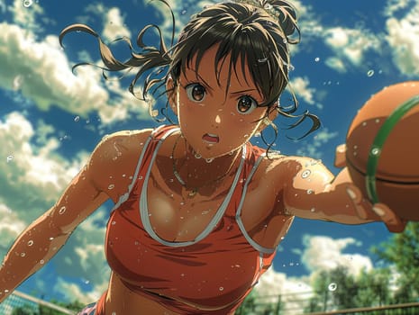 Sport-themed anime characters, showcasing dynamic poses and competitive spirit.