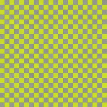 Gray-yellow background of a checkerboard pattern for a close-up design element