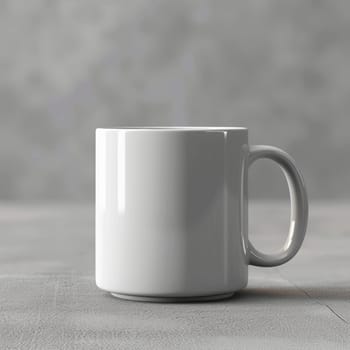 White coffee mug on dark background. Mockup concept.