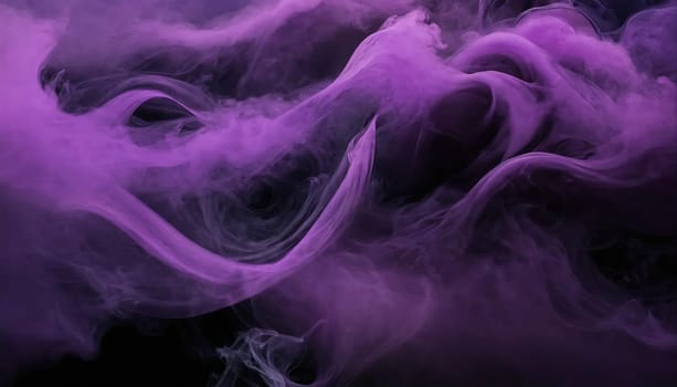 Purple wave of smoke. Abstraction. Generative AI High quality photo