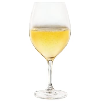 Close-up wine glass, isolated on transparent background