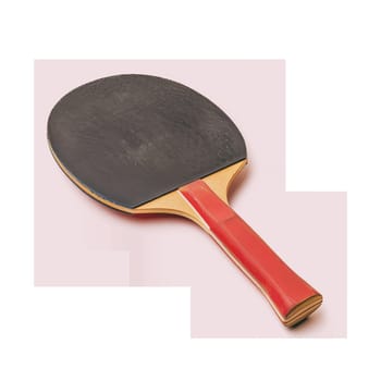 Table tennis racket cut out ai generated image