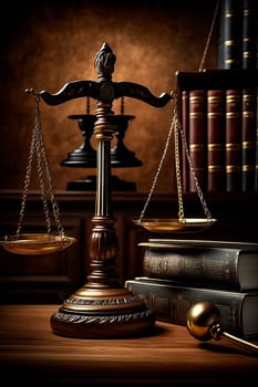 court justice scales gavel . Generative AI,