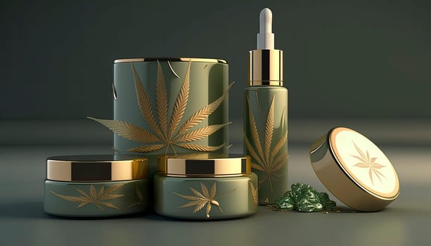 hemp cosmetics. Generative AI,