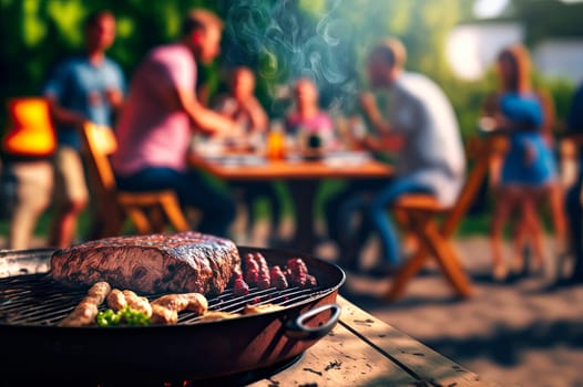 Barbecue food is fried meat for people. Generative AI,