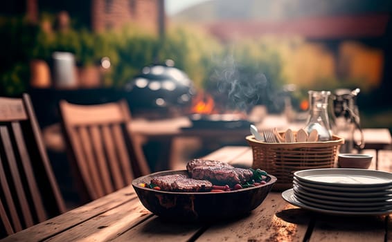 Barbecue food is fried meat for people. Generative AI,
