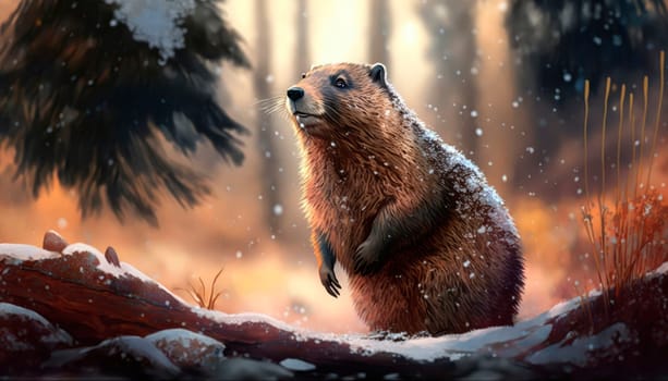 the groundhog crawled out of the hole, spring came groundhog day. Generative AI,