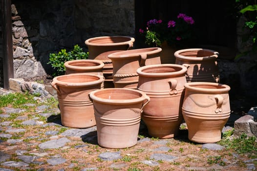 handmade clay jugs in Cyprus 1