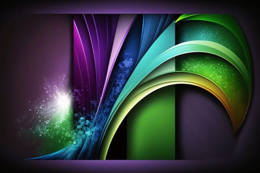 Banner: Abstract background with colorful ribbons. Vector illustration. Eps 10.