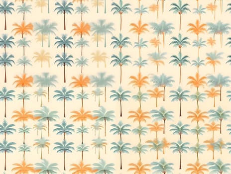 Patterns and banners backgrounds: Seamless pattern with palm trees. Vector illustration in retro style.