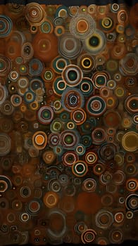 Patterns and banners backgrounds: abstract background with circles and dots in brown and orange colors.
