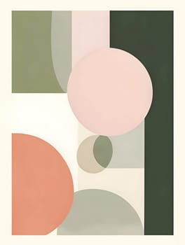 Patterns and banners backgrounds: abstract background with circles in beige, brown and green colors