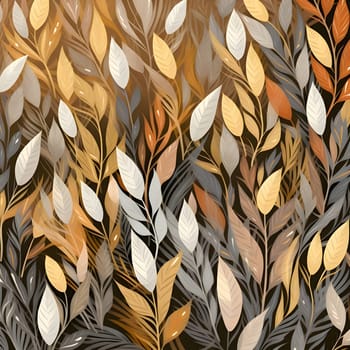 Patterns and banners backgrounds: Seamless floral pattern with leaves and branches. Vector background.