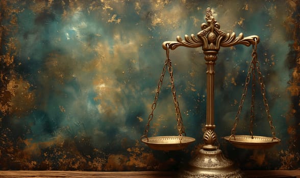 Libra on abstract vintage background, space for text. Selective focus..Selective focus