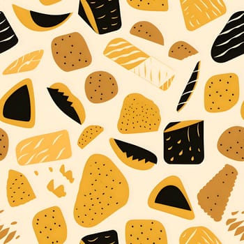 Patterns and banners backgrounds: Seamless pattern with hand drawn cheese. Cute vector background.