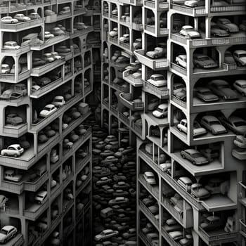 Patterns and banners backgrounds: 3D rendering of a lot of shoes on shelves in a store