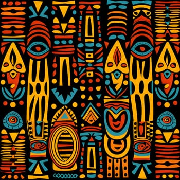 Patterns and banners backgrounds: Seamless vector tribal ethnic pattern. Aztec, mexican, navajo, african motifs