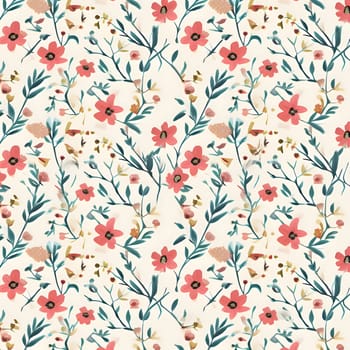 Patterns and banners backgrounds: Seamless floral pattern with watercolor flowers. Vector illustration.