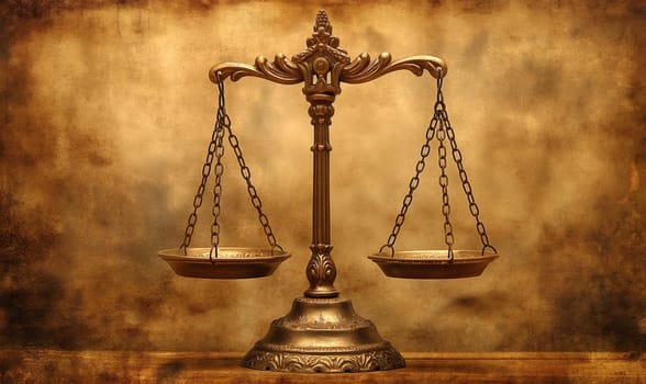 Libra on abstract vintage background, space for text. Selective focus..Selective focus
