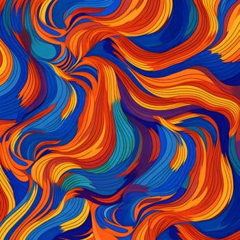 Patterns and banners backgrounds: Seamless abstract hand-drawn waves pattern, wavy background.