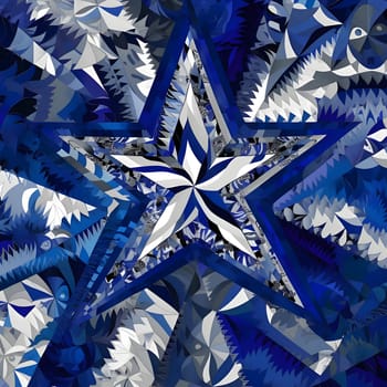 Patterns and banners backgrounds: Seamless background pattern. Snowflakes on a blue background.