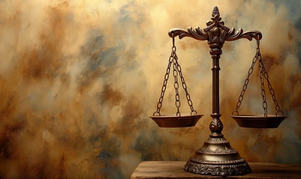Libra on abstract vintage background, space for text. Selective focus..Selective focus