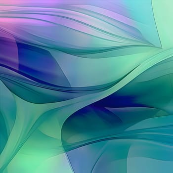 Smooth lines in blue, pink, and green colors combine to create a visually captivating and harmonious abstract background wallpaper.