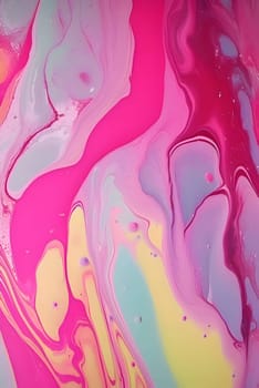 Colorful and elegantly flowing liquid paint creates a captivating abstract background wallpaper, blending vibrant energy with artistic finesse.