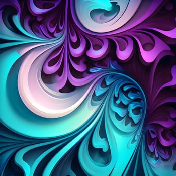 Abstract background is a stunning and mesmerizing display of fluid beauty. The image features a range of vibrant colors and intricate liquid latex shapes that seem to move and flow waves.