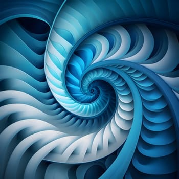 An abstract background wallpaper displaying a blue-green gradient vortex, creating a mesmerizing and visually captivating design.