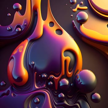 A 3D abstract background wallpaper featuring dynamic and creative designs of liquid strokes and patterns, adding a visually captivating and artistic touch.