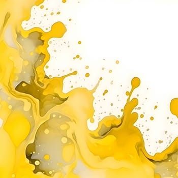 A single yellow watercolor blob forms a simple yet visually intriguing abstract background wallpaper.