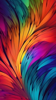 Abstract background design: abstract colorful background with curved lines. 3d rendering, 3d illustration.