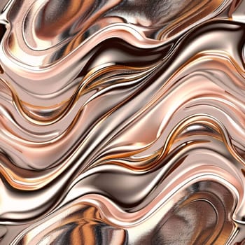 Abstract background design: Liquid metallic background with some smooth lines in it (3d render)