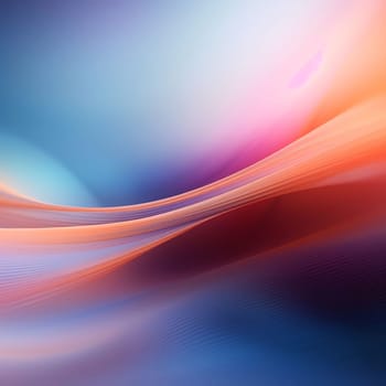 Abstract background design: abstract background with smooth lines in blue and orange colors, computer generated images