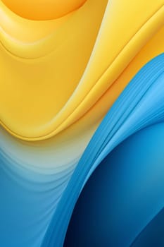 Abstract background design: Abstract blue and yellow background. 3d rendering, 3d illustration.