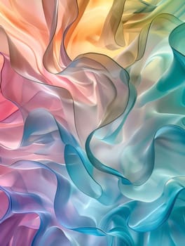 Abstract background design: abstract background of colored silk or satin fabric with folds and waves