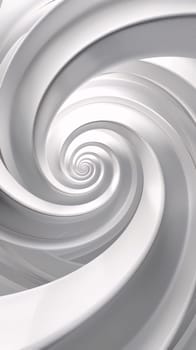 Abstract background design: Abstract white background with spiral. 3d render, 3d illustration