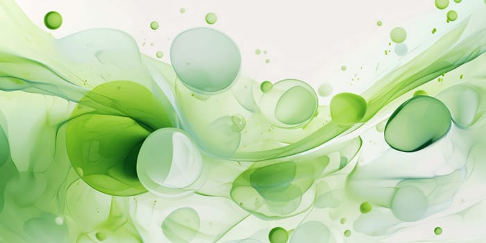 Abstract background design: Abstract background with green and blue ink in water. Vector illustration.