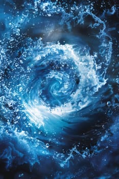 Abstract background design: Abstract blue background with spiral effect. Fantasy fractal texture. Digital art. 3D rendering.