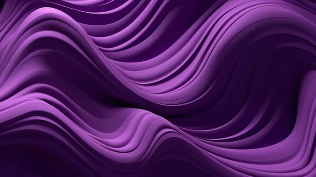 Abstract background design: Purple abstract wavy background. 3d rendering, 3d illustration.