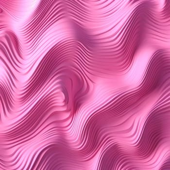 Abstract background design: Seamless texture of pink wavy stripes. 3d rendering